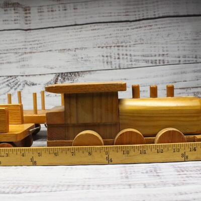 5 Piece Wooden Train Toy Set 