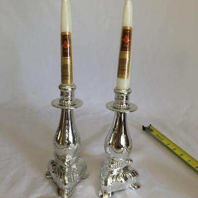 Avon Candle Stick Holders Perfume Bottles Empty Collectible 7 3/4