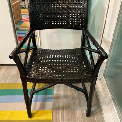 leather webbed chair