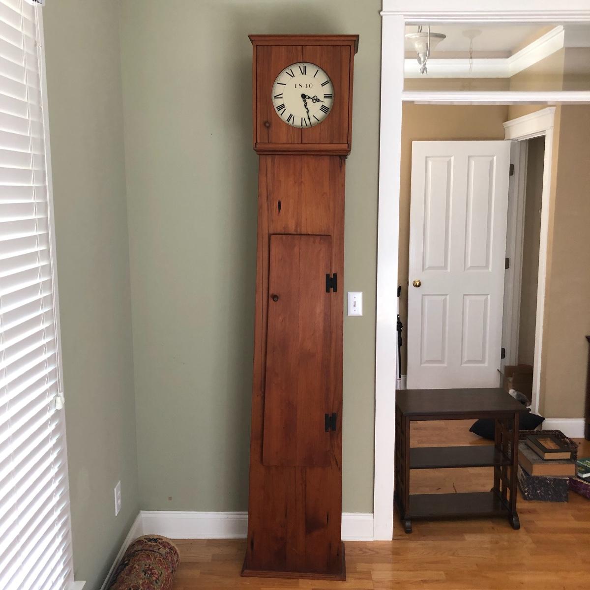Unique HandCrafted Wood Floor Clock (D RG)