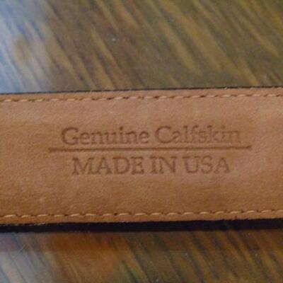 Calfskin Leather Belt by Tiffany & Co.- Men's Size 34