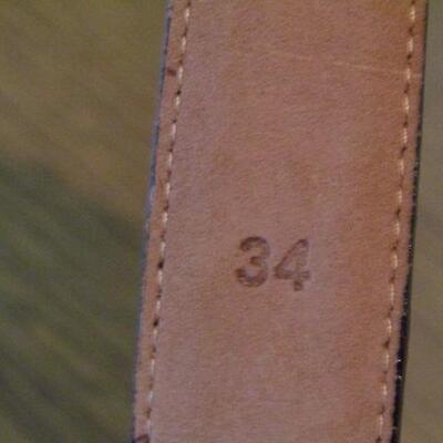 Calfskin Leather Belt by Tiffany & Co.- Men's Size 34
