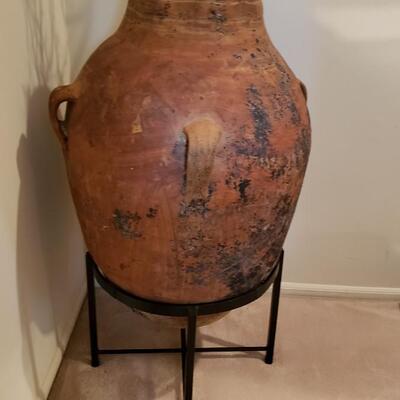 Large ceramic vase 39 inches high with Base