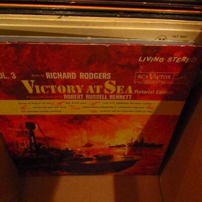 Large Box of Vinyl Records