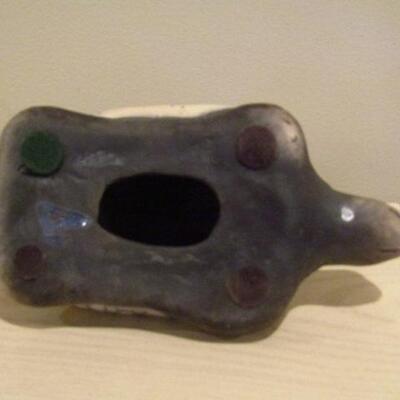 Hand Crafted Pottery Turtle- Signed by Artist- Approx 7