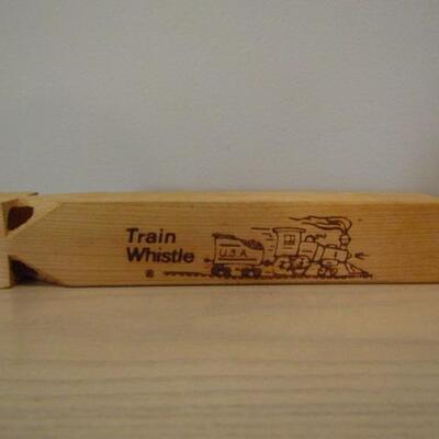 Wood Carved Train Whistle
