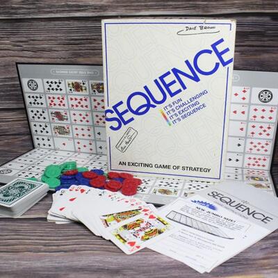 Vintage Sequence Board and Card Game 
