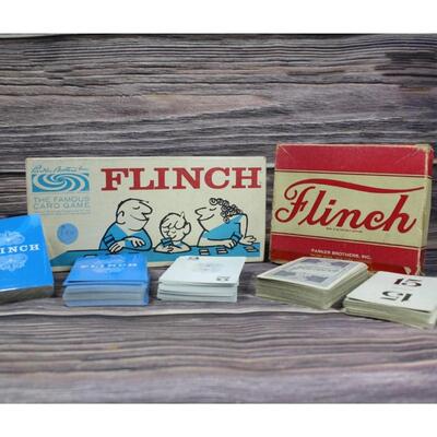Set of Two Vintage Flinch Card Games
