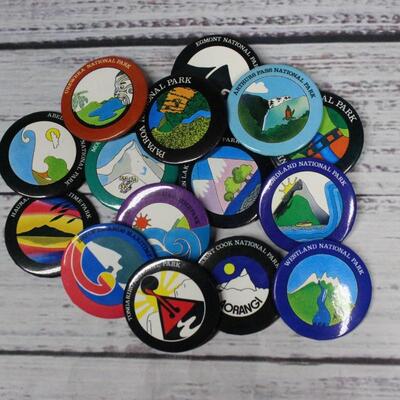 Lot of Vintage Souvenir National Park Pins Buttons 