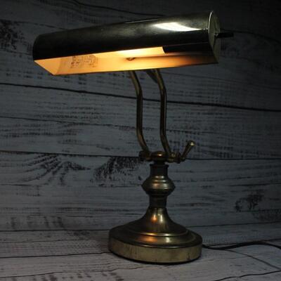 Vintage Piano Bankers Desk Lamp Light 