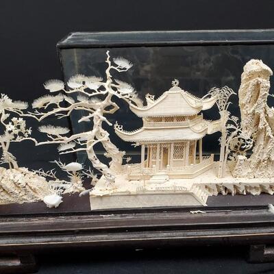 Chinese Pagoda Balsa Diorama  