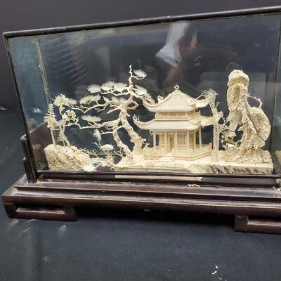 Chinese Pagoda Balsa Diorama  