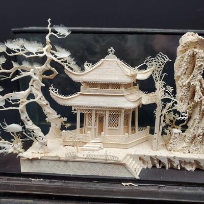 Chinese Pagoda Balsa Diorama  