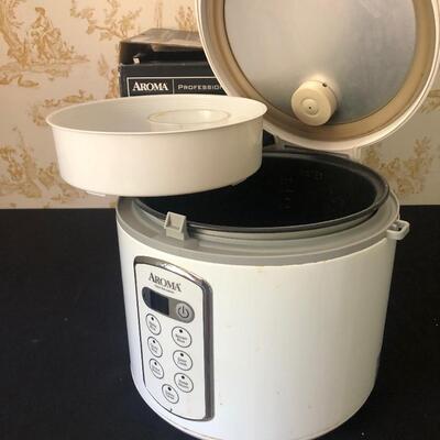 #6 Aroma rice cooker food steamer, used with box
