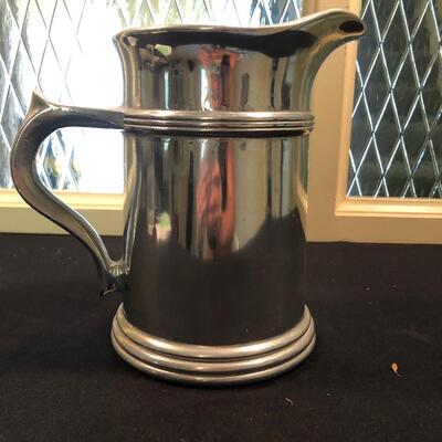 #56 vintage silver pitcher