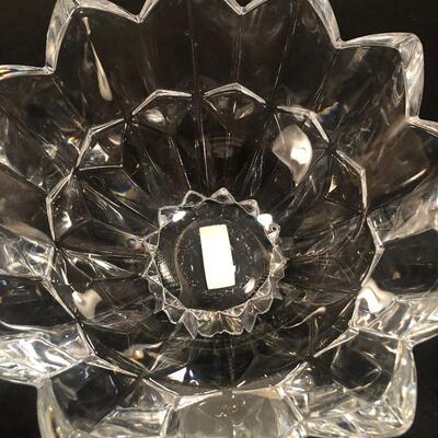 #104 Thick lead crystal Mikasa bowl