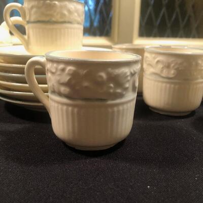 #109 Smaller hand painted tea set from Japan missing tea pot