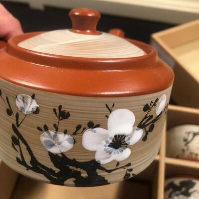 #121-Japanese tea set new in box