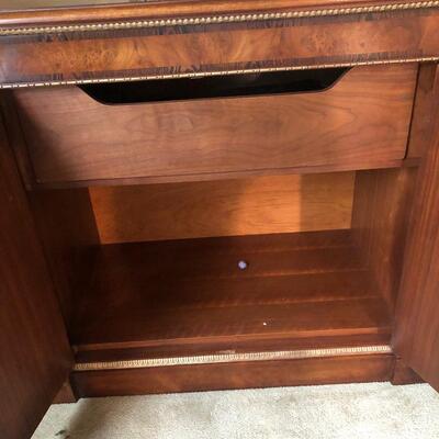 #143- Beautiful solid wood with Burrell wood buffet