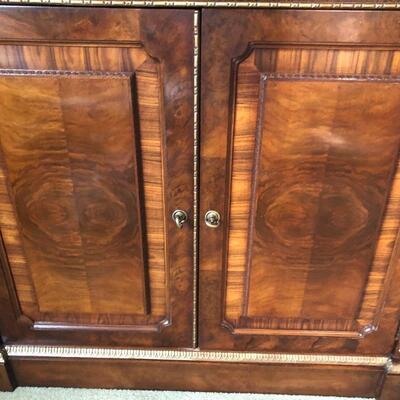 #143- Beautiful solid wood with Burrell wood buffet