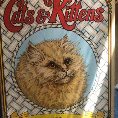#158- vintage Cats and kittens coloring album