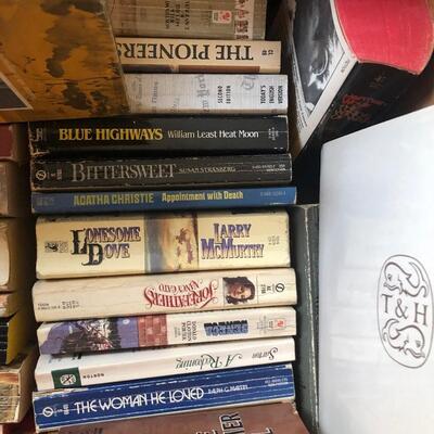 #166-box of vintage novels