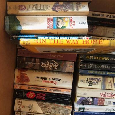 #166-box of vintage novels