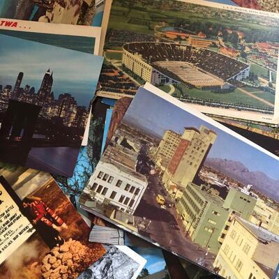 #168-Bundle of vintage postcards