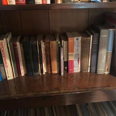 #222 Bookshelf of books includes many styles of booksÃŠ