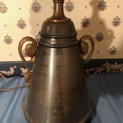 #306 Unique vintage Brass lamp with shade