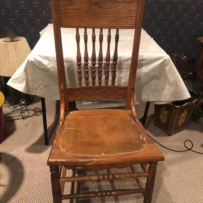 #326 Antique wood chair