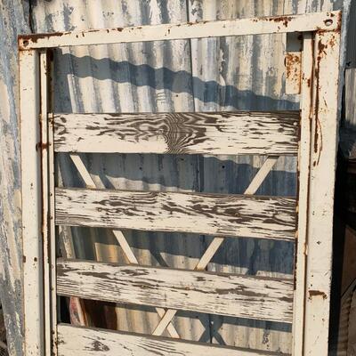 #8 Gorgeous Farm Door -Wood Painted White