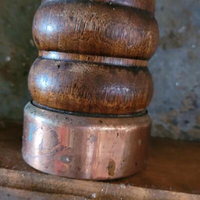 Lot 563: Wood & Copper Pepper Mill