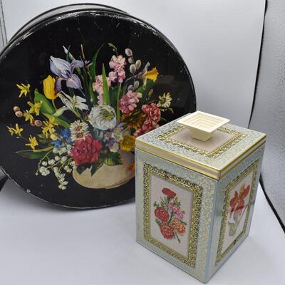 Floral Tin Cans #74