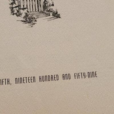 Lot 583: CSU 1956 and 1959 Ephemera 