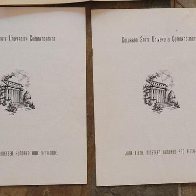 Lot 583: CSU 1956 and 1959 Ephemera 