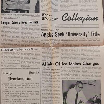 Lot 583: CSU 1956 and 1959 Ephemera 
