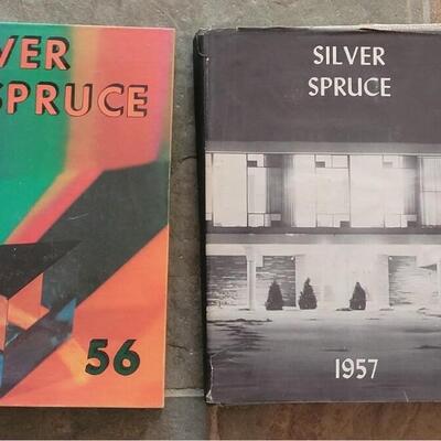 Lot 584: 1956 & 1957 CSU Silver Spruce Year Books