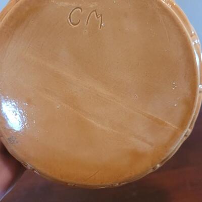 Lot 591: Ceramic Hen Sitting on a Basket Dish