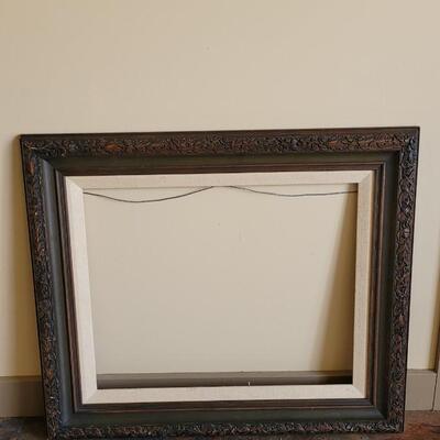 Lot 592: (2) Antique Picture Frames- one Gold Gilt
