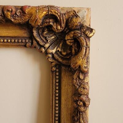 Lot 592: (2) Antique Picture Frames- one Gold Gilt