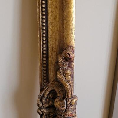 Lot 592: (2) Antique Picture Frames- one Gold Gilt