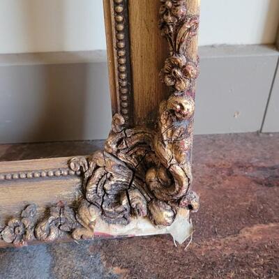 Lot 592: (2) Antique Picture Frames- one Gold Gilt