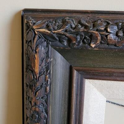 Lot 592: (2) Antique Picture Frames- one Gold Gilt