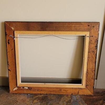 Lot 592: (2) Antique Picture Frames- one Gold Gilt