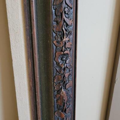 Lot 592: (2) Antique Picture Frames- one Gold Gilt