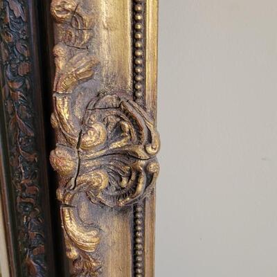 Lot 592: (2) Antique Picture Frames- one Gold Gilt