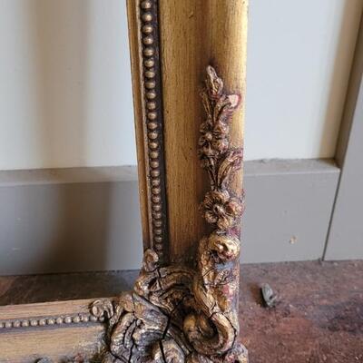 Lot 592: (2) Antique Picture Frames- one Gold Gilt