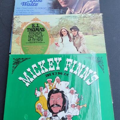 Lot 594: Vintage Album Lot - with Tom Jones, BJ Thomas & Mickey Finn's