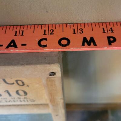 Lot 603: Antique Wood & Glass Washboard 